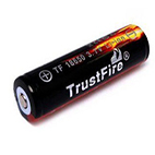 Trustfire Battery 18650 3000mAh 3.7V  Li-ion with button top and PCB