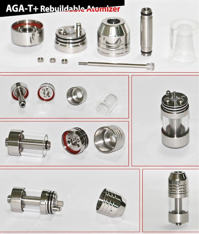 AGA-T+(V2) Stainless steel Rebuildable Atomizer