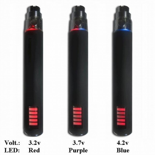 eGo black Variabel spænding batteri 1100,900,650mAh kapacitet
