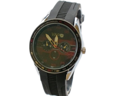 Vapo watch black screen and red stripes