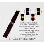 Famous Tech FT Variable voltage battery 3.5V-4.1V 650,900,1100mah capacity