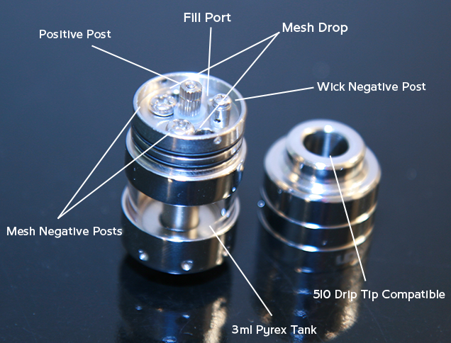 Atomizor servisabil dual coil UD AGA-TD - imagine 5