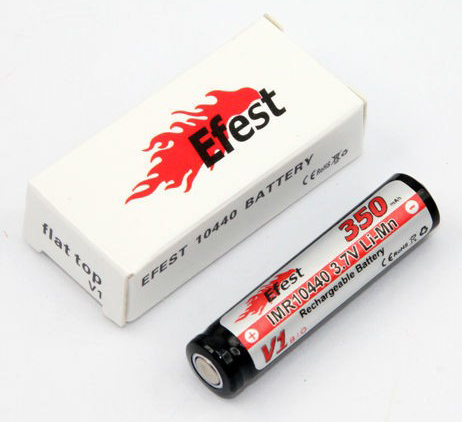 Baterie reincarcabila Efest IMR 10440 350mah - Buton deasupra - imagine 2