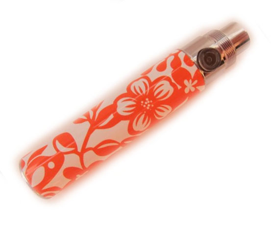 Baterie gravata eGo T 650mAh D18 - floare portocalie ( Famous Tech ) - imagine 2