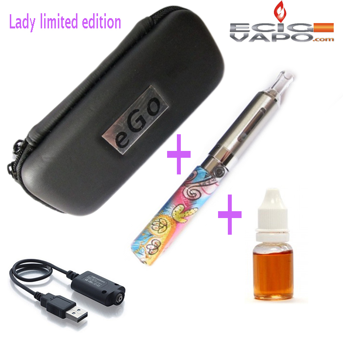 女性のためのEVOD650mAhの電子タバコキット - 10ミリリットルの電子液体のボーナス - 画像 (3)