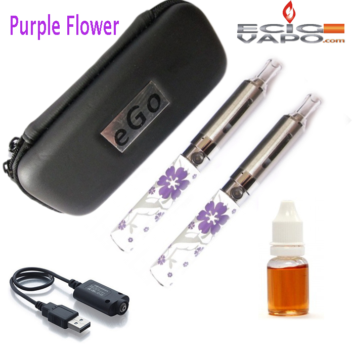女性のためのEVOD650mAhのデュオecigキット - 10ミリリットル電子液体ボーナス - 画像 (3)