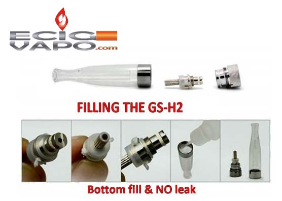 Clearomizor bottom coil GS H2 2ml capacitate - imagine 2