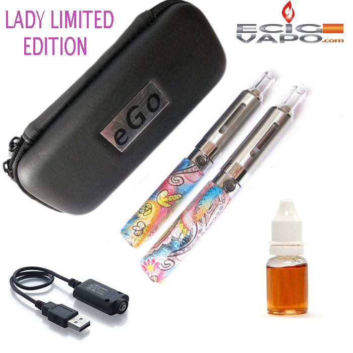 女性のためのEVOD650mAhのデュオecigキット - 10ミリリットル電子液体ボーナス - 画像 (2)