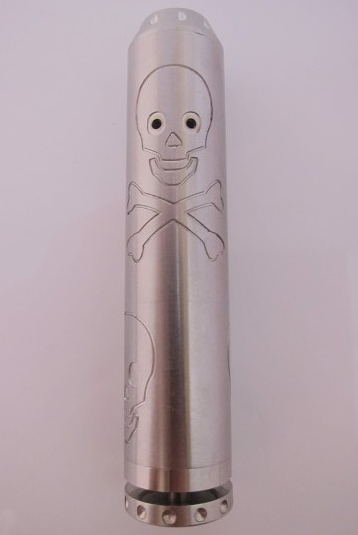Mod Skull telescopic ( 18650 / 18350 ) - imagine 2