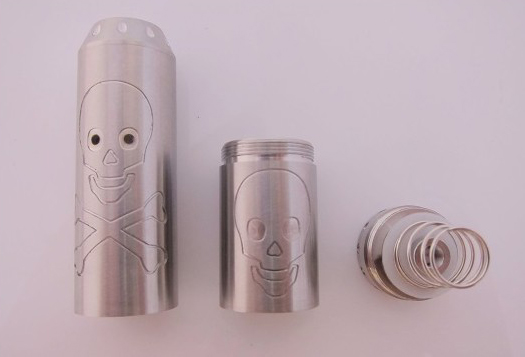Mod Skull telescopic ( 18650 / 18350 ) - imagine 3