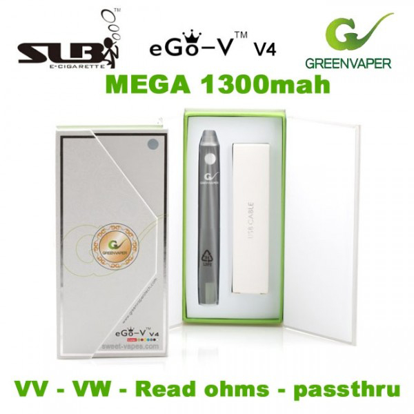 MEGA BATERIE SLB EGO-V V4 1300mah cu voltaj , putere variabila si ohmetru - imagine 2