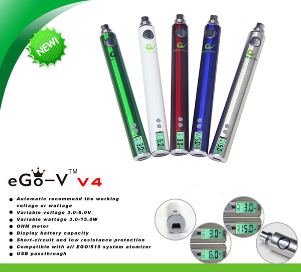 MEGA BATERIE SLB EGO-V V4 1300mah cu voltaj , putere variabila si ohmetru - imagine 3