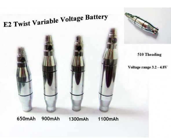 VapoツイストE2可変電圧バッテリー - 画像 (4)