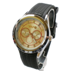 Vapo watch silver screen og appelsiner striber
