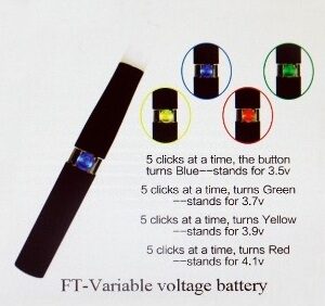 Baterie Famous Tech FT voltaj variabil 3.5V-4.1V 650,900,1100mah capacitate