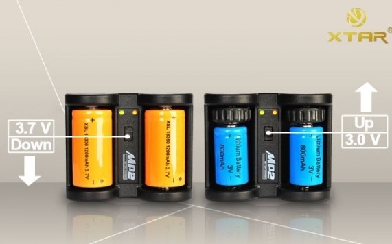 KIT Incarcator XTAR MP2 pentru acumulatori 16340/18350 Li-ion 3.0V 3.7V - imagine 2