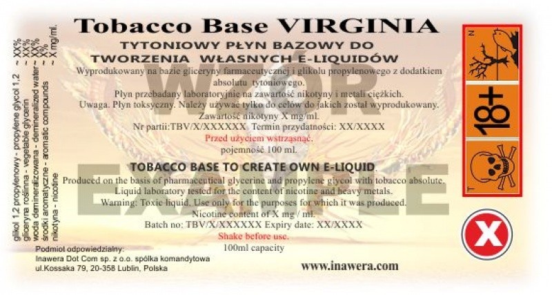 Baza VBT - Virginia Baza Tutun 0mg - 100ml - imagine 2